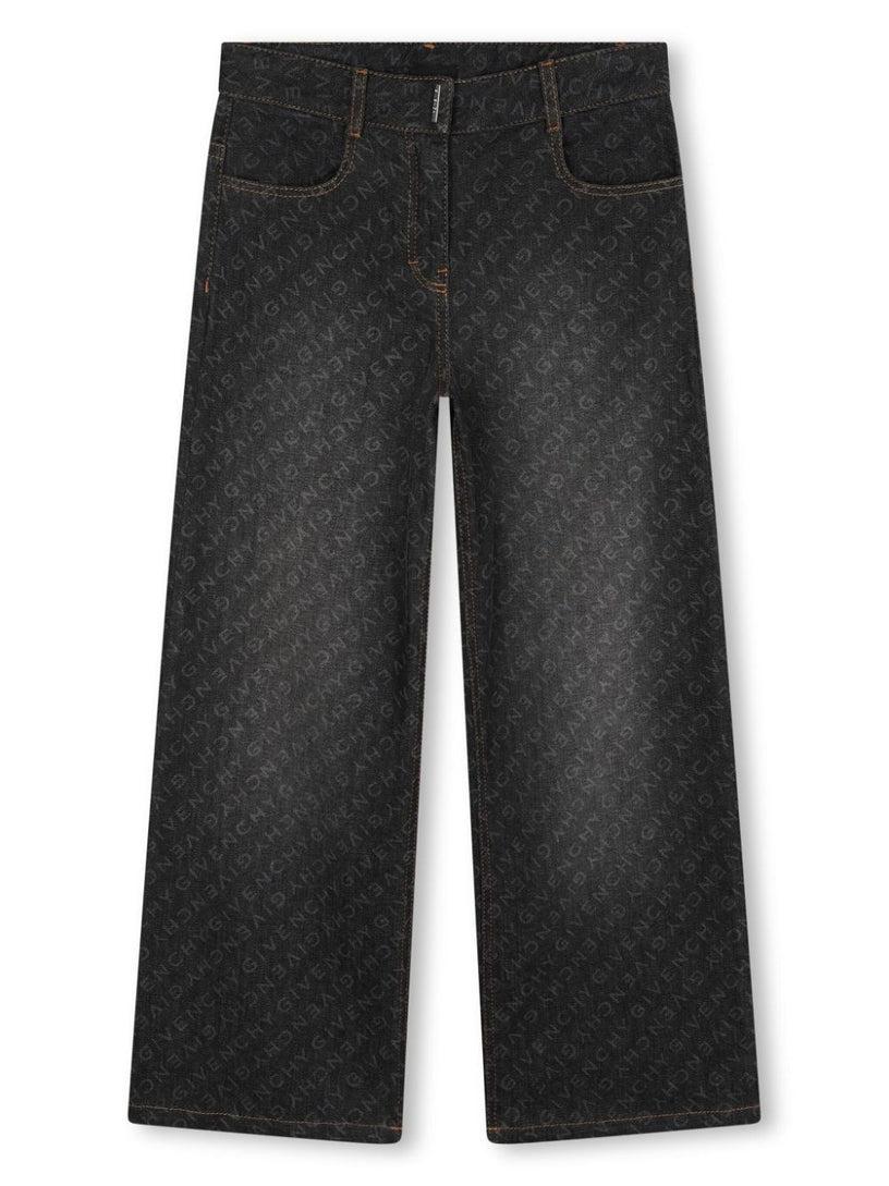Givenchy Kids Straight jeans with print Moda