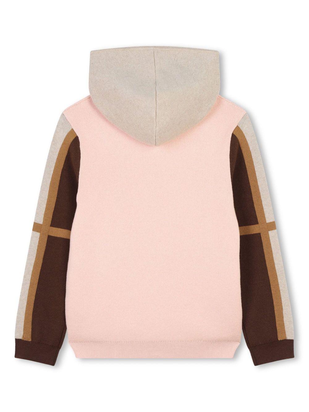 Chloé Kids Cardigan with color-block design Vendita