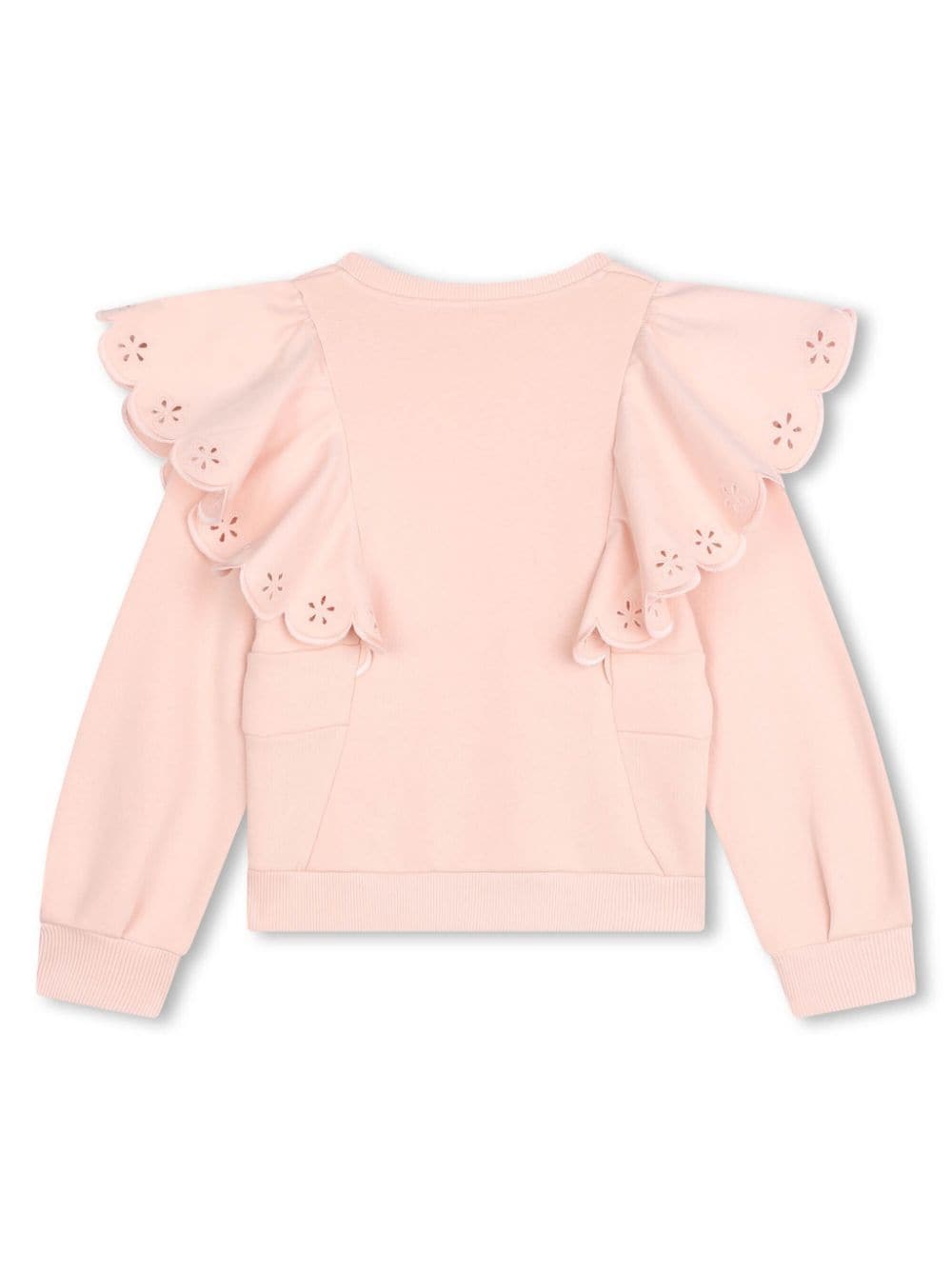 Chloé Kids Ruffle-detail sweatshirt Saldi Di Fabbrica