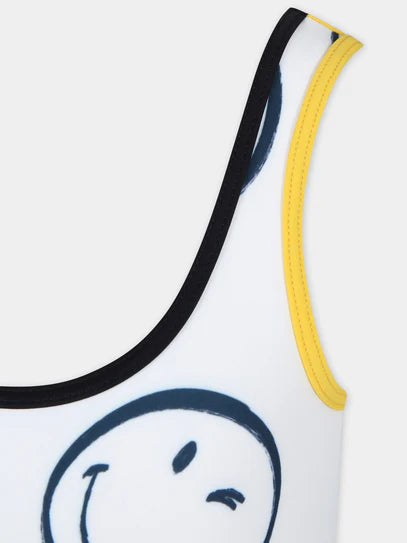Marc Jacobs Kids One-piece swimsuit with smile Negozio