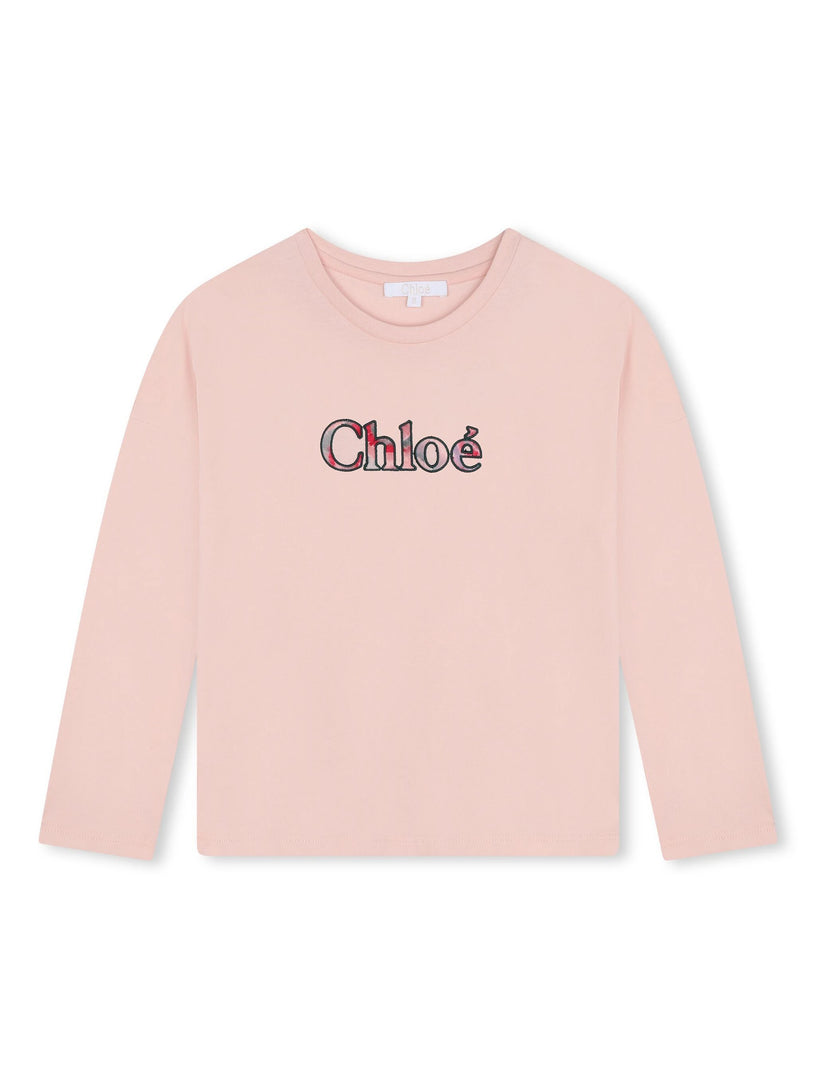 Chloé Kids Logo t-shirt Soddisfazione Garantita