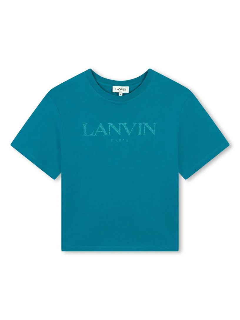 LANVIN Kids T-shirt with logo Qualità Garantita