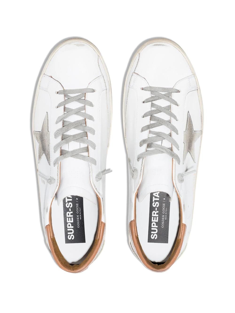 Golden Goose Super-star man with suede star and brown heel tab Promozione Limitata