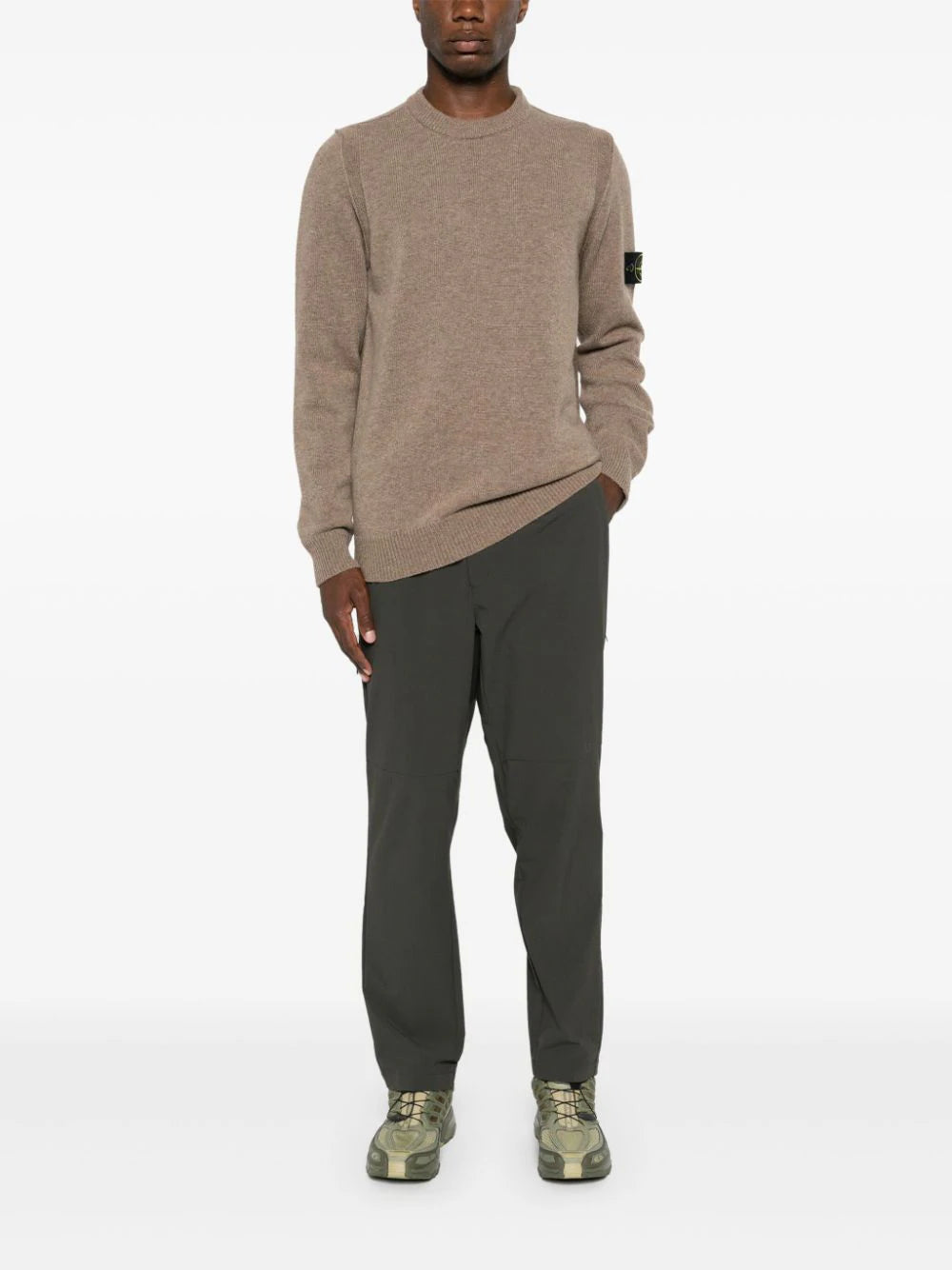 STONE ISLAND 508a3 wool sweater Qualità