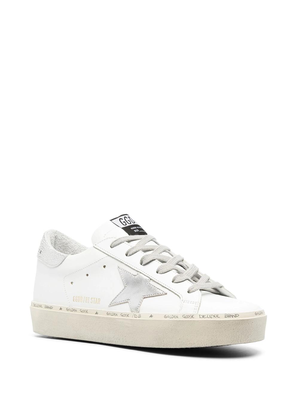 Golden Goose Hi star with metallic silver star and heel tab I Più Venduti