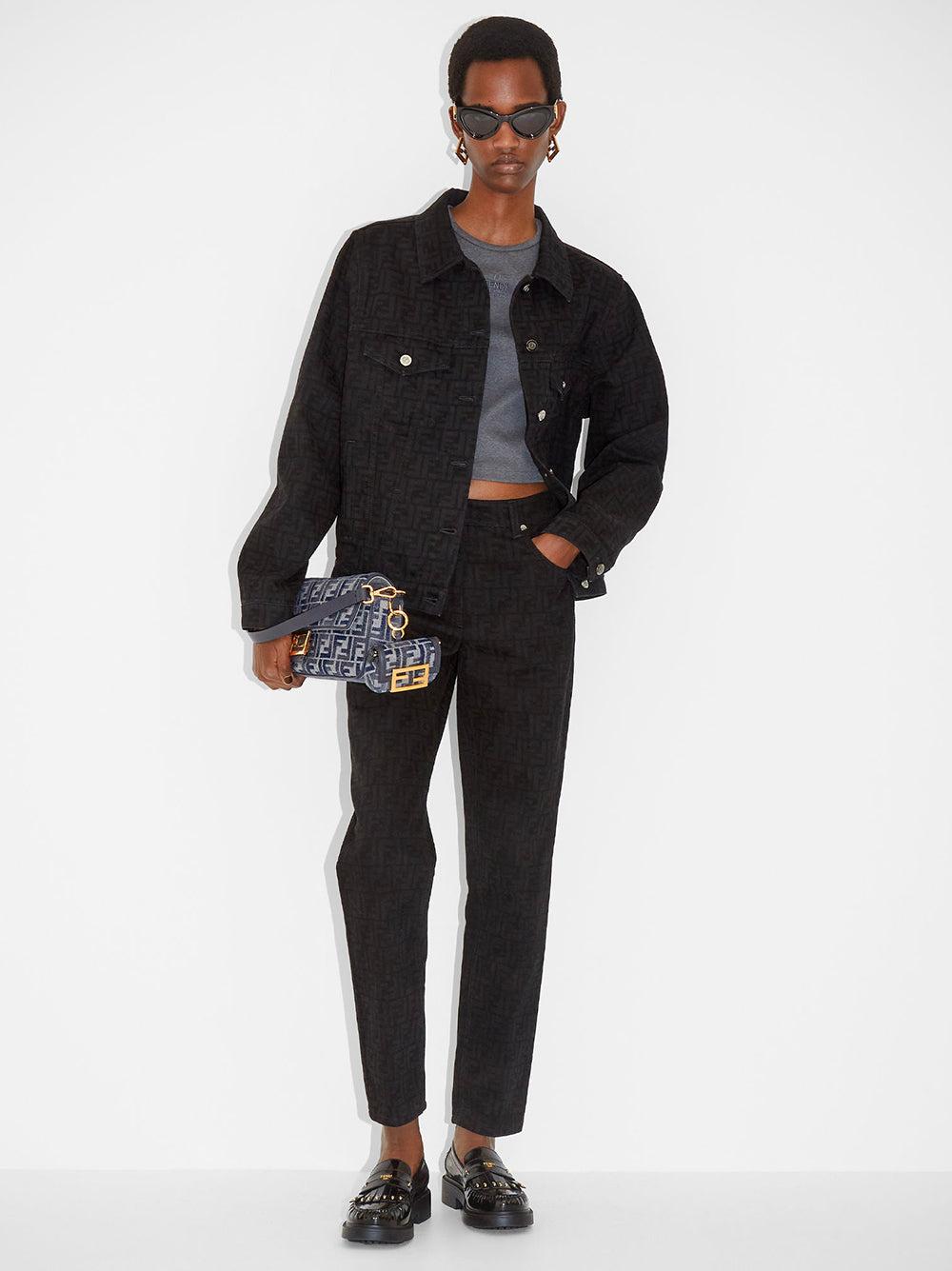 FENDI Ff denim jacket Consegna Veloce