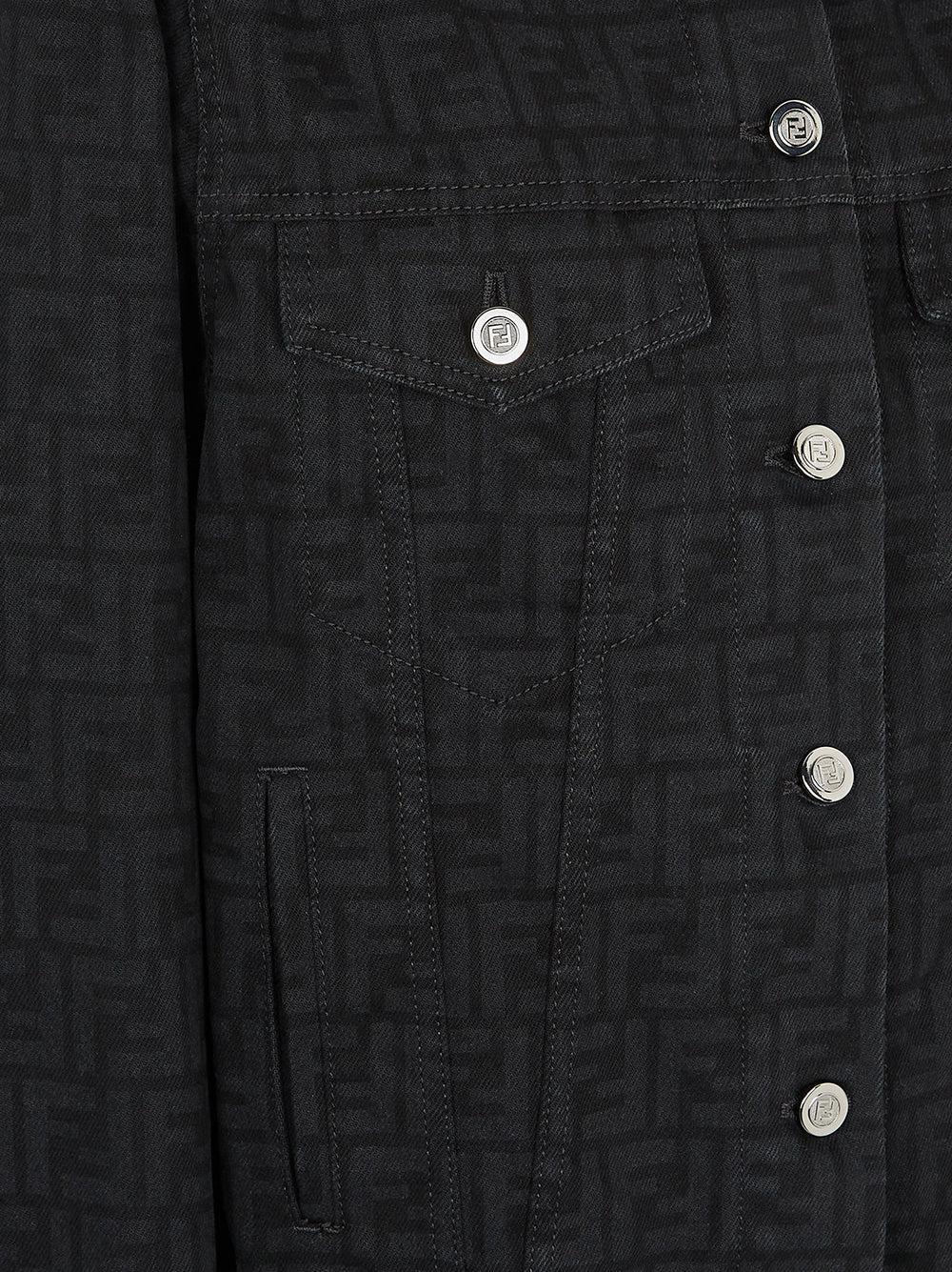 FENDI Ff denim jacket Consegna Veloce