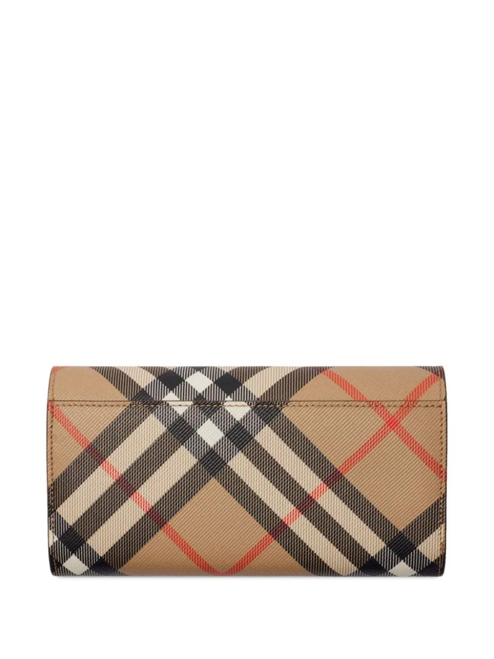 Burberry Check continental wallet Offerte