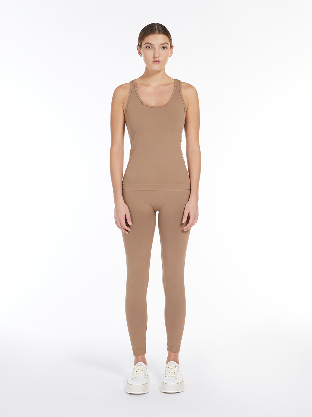 S Max Mara Basilea technical leggings with logo Moda