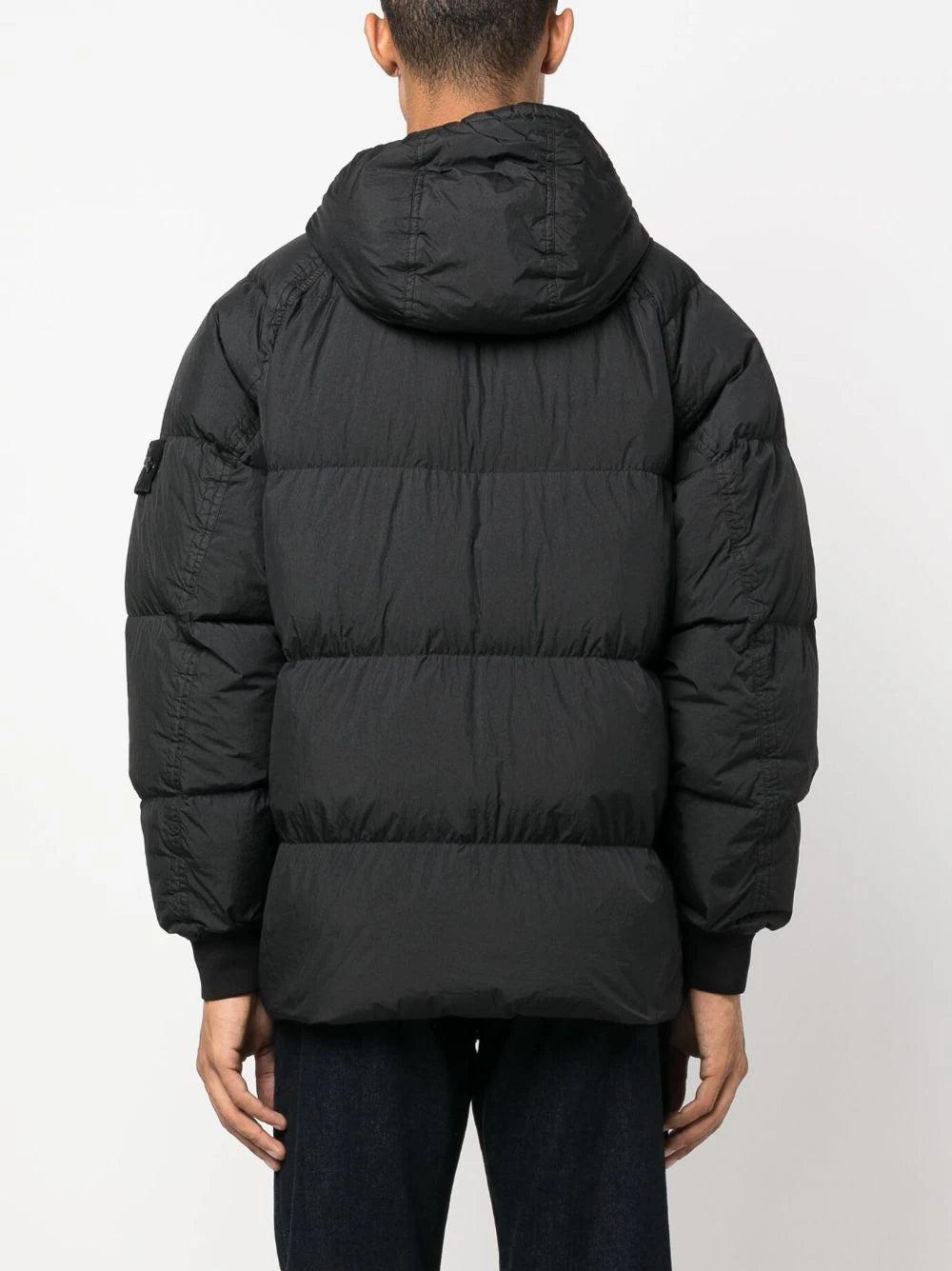 STONE ISLAND 40723 garment dyed crinkle reps recycled nylon down Fino al 65% di sconto