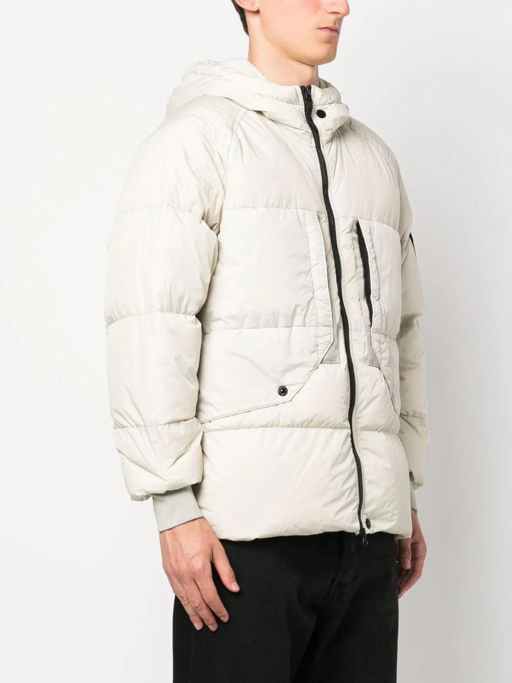 STONE ISLAND 40723 garment dyed crinkle reps recycled nylon down Sostegno trimestrale