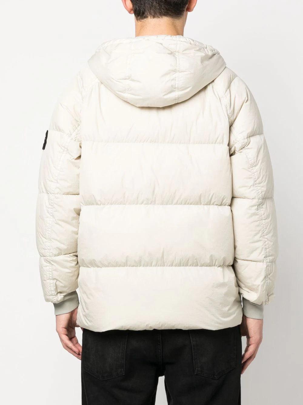 STONE ISLAND 40723 garment dyed crinkle reps recycled nylon down Sostegno trimestrale