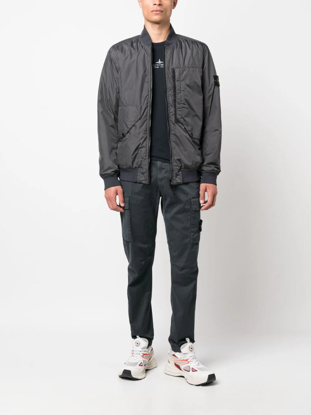 STONE ISLAND 40923 garment dyed crinkle reps recycled nylon with primaloft®-tc Trasporto libero internazionale