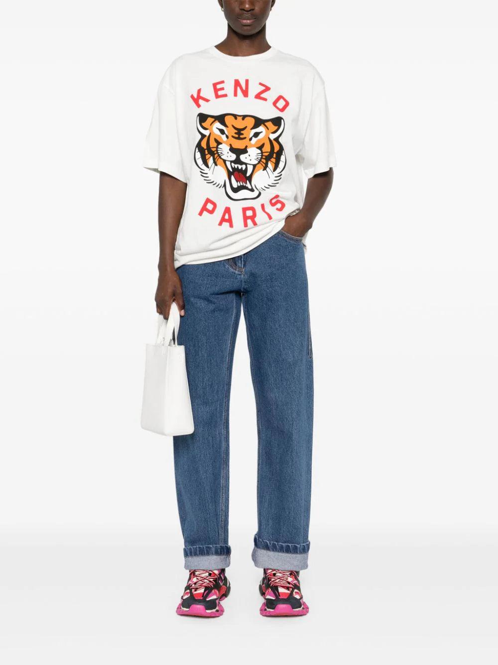 KENZO 'lucky tiger' oversized unisex t-shirt Fino Al -60%