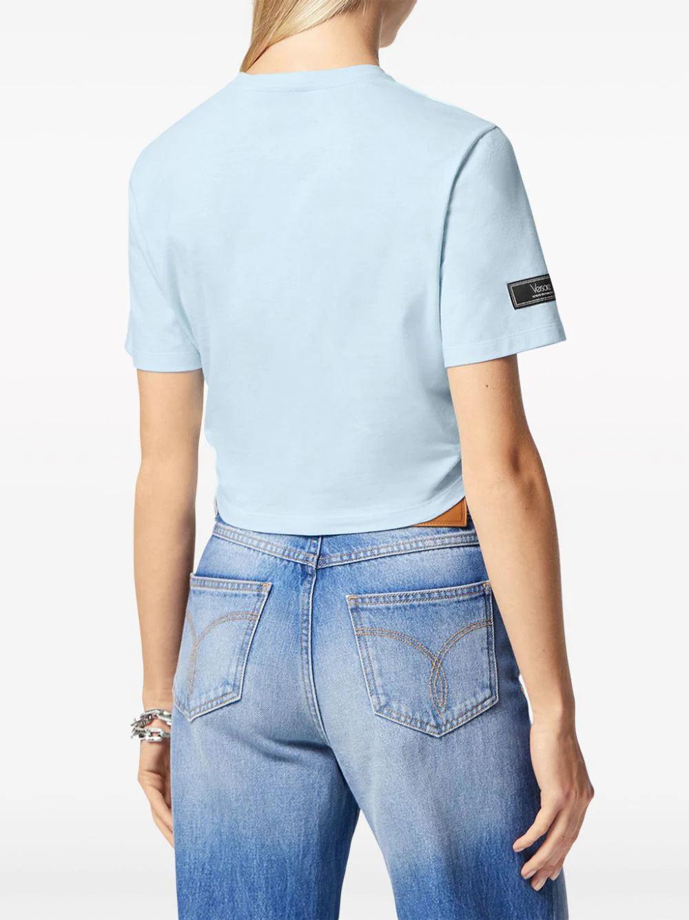 VERSACE 1978 re-edition logo short t-shirt Offerta speciale della fabbrica