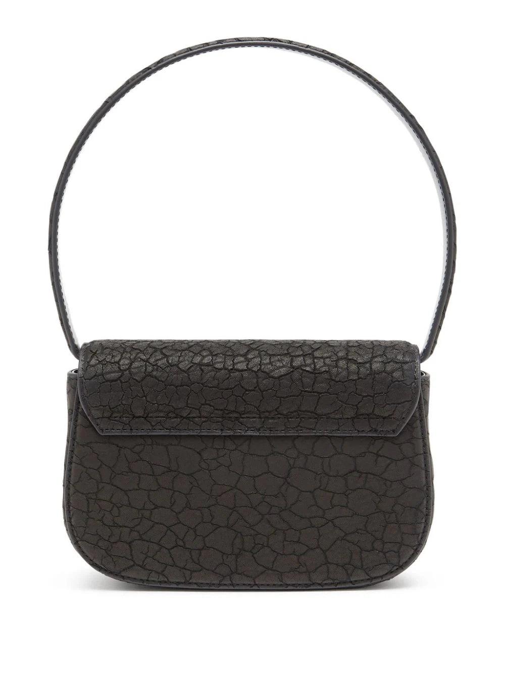 DIESEL 1dr-iconic dry leather shoulder bag 2025