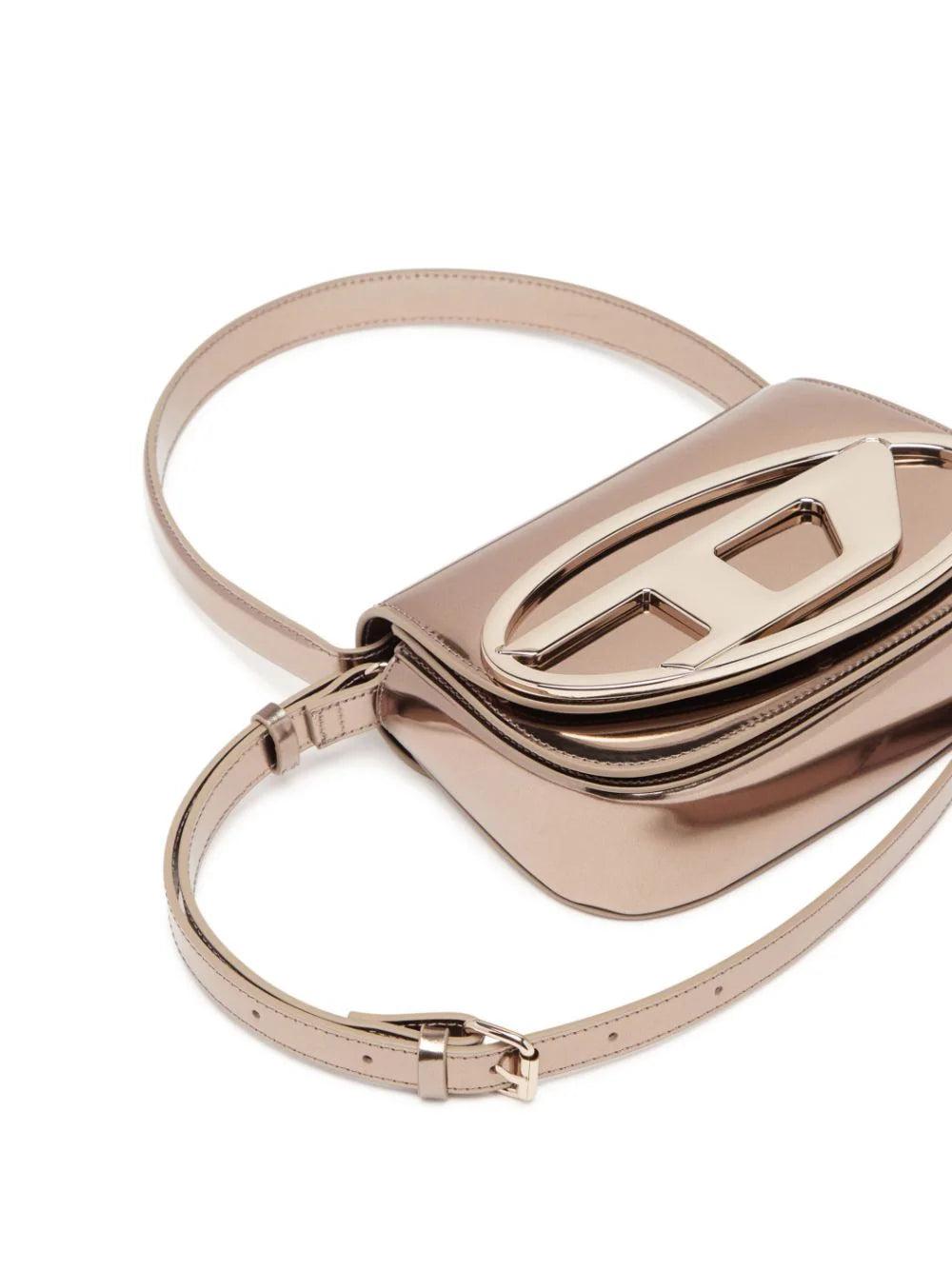 DIESEL 1dr-iconic shoulder bag in mirrored leather In Linea