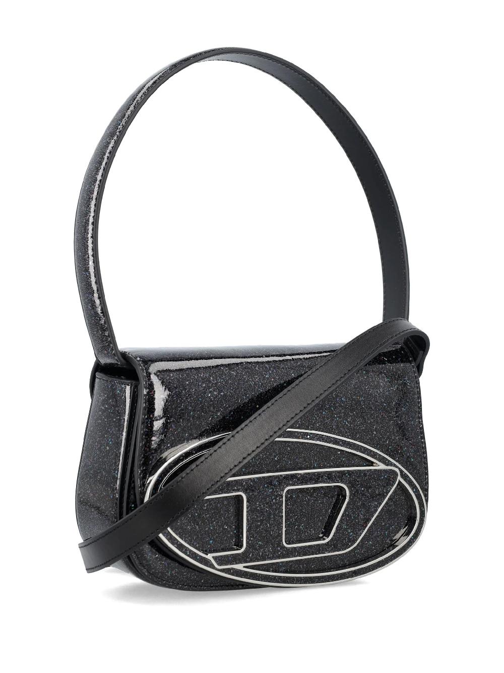 DIESEL 1dr-iconic shoulder bag with macro glitter Qualità