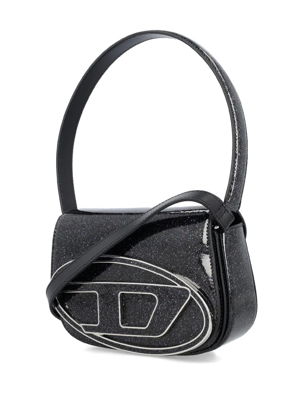 DIESEL 1dr-iconic shoulder bag with macro glitter Qualità