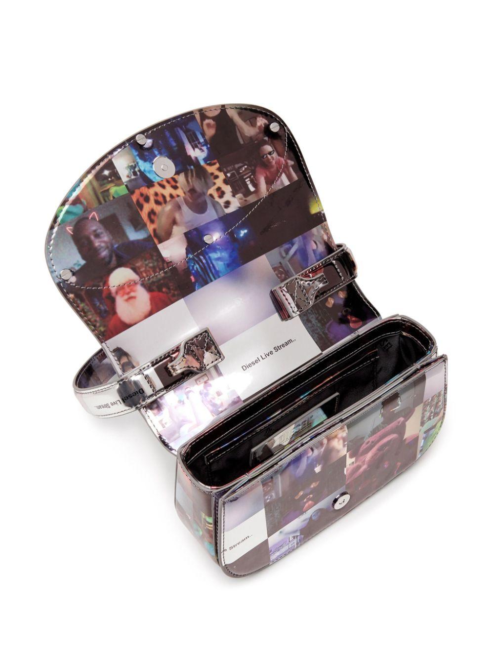 DIESEL 1dr-iconic shoulder bag with print Vendita