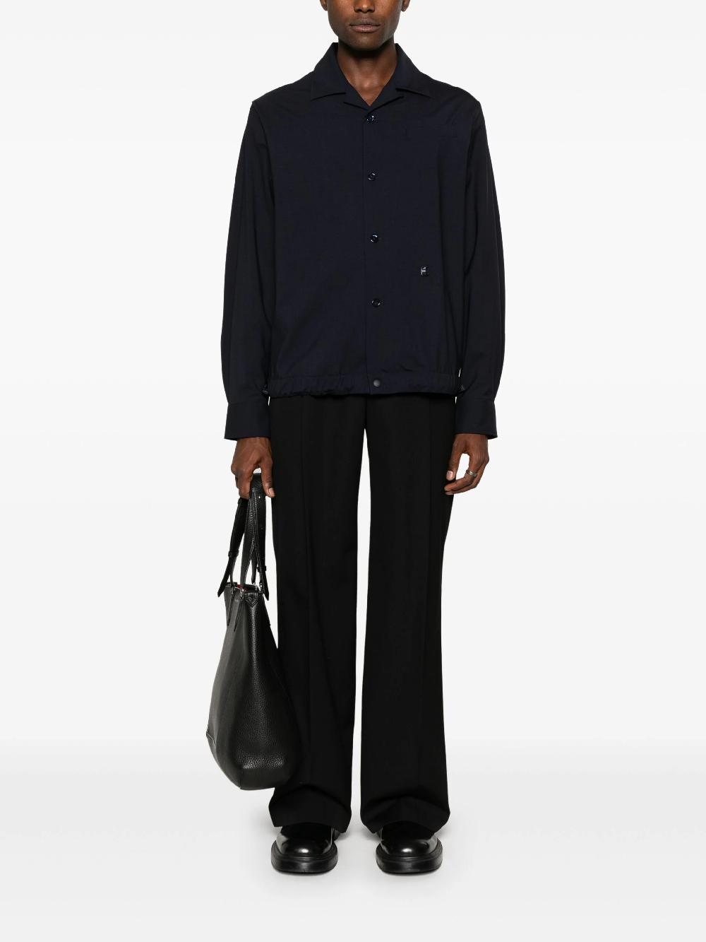 Givenchy Wool poplin overshirt with 4g detail Fino Al -60%
