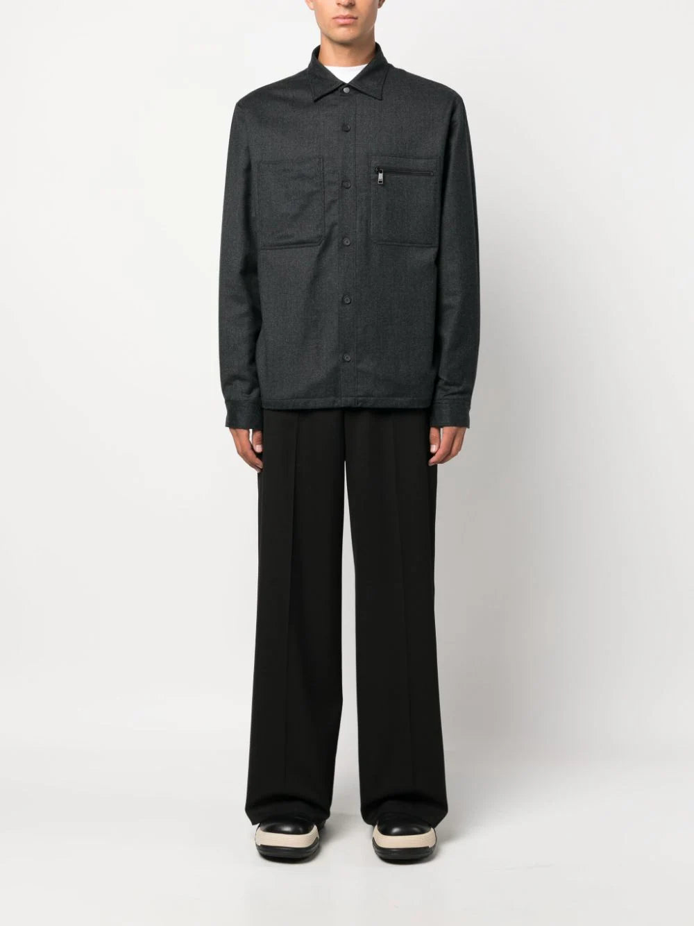 ZEGNA Wool shirt jacket Prezzo Ridotto