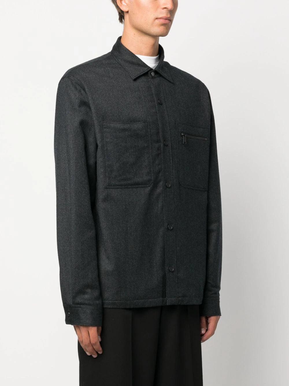 ZEGNA Wool shirt jacket Prezzo Ridotto