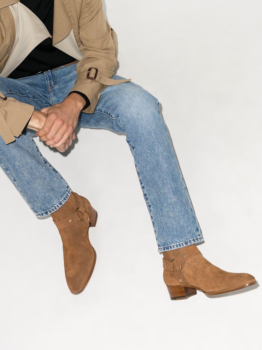 Saint Laurent Wyatt harness boots I Più Venduti