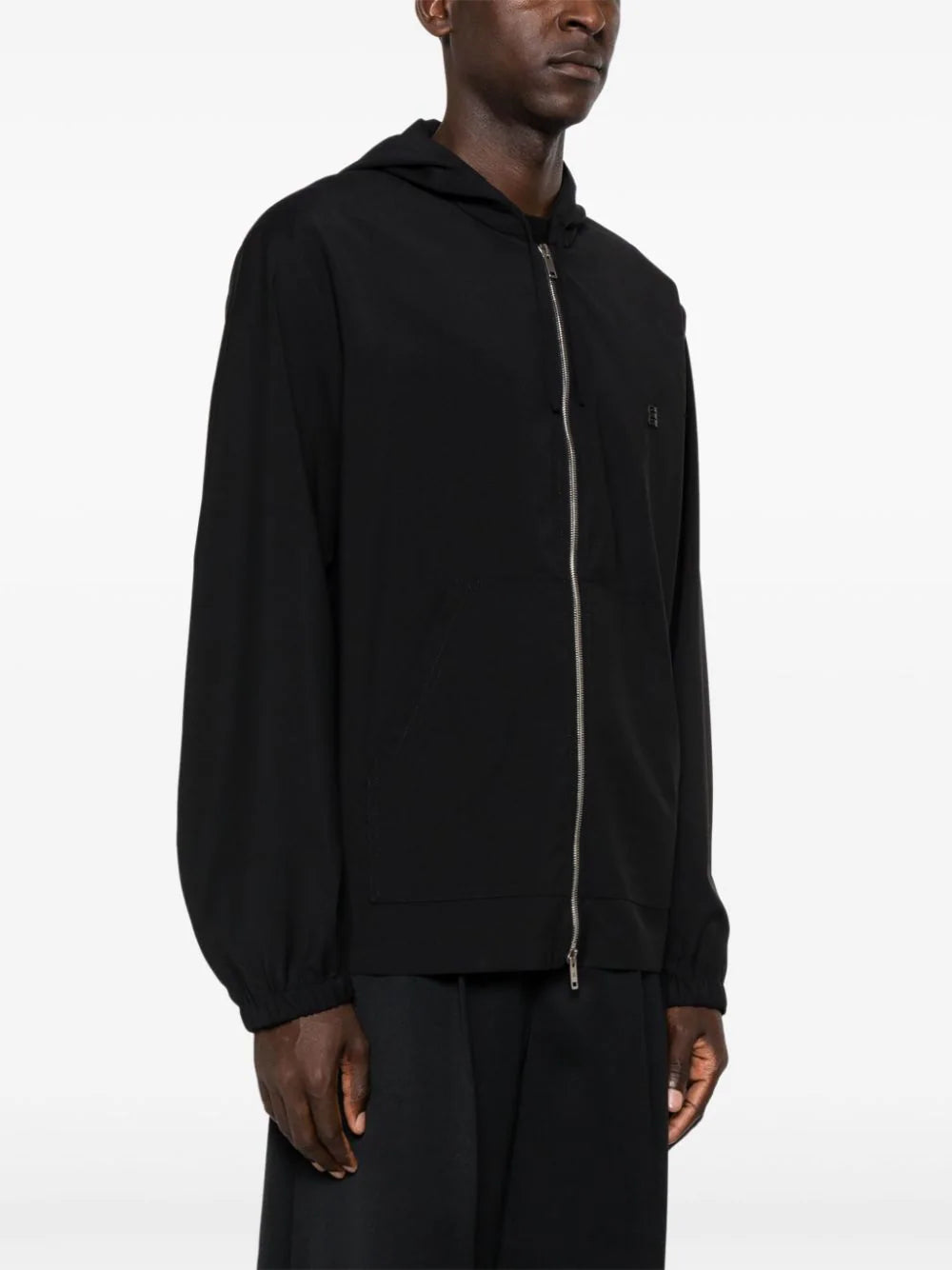 Givenchy Zipped hoodie in wool with 4g detail Offerta Giorno del Papà