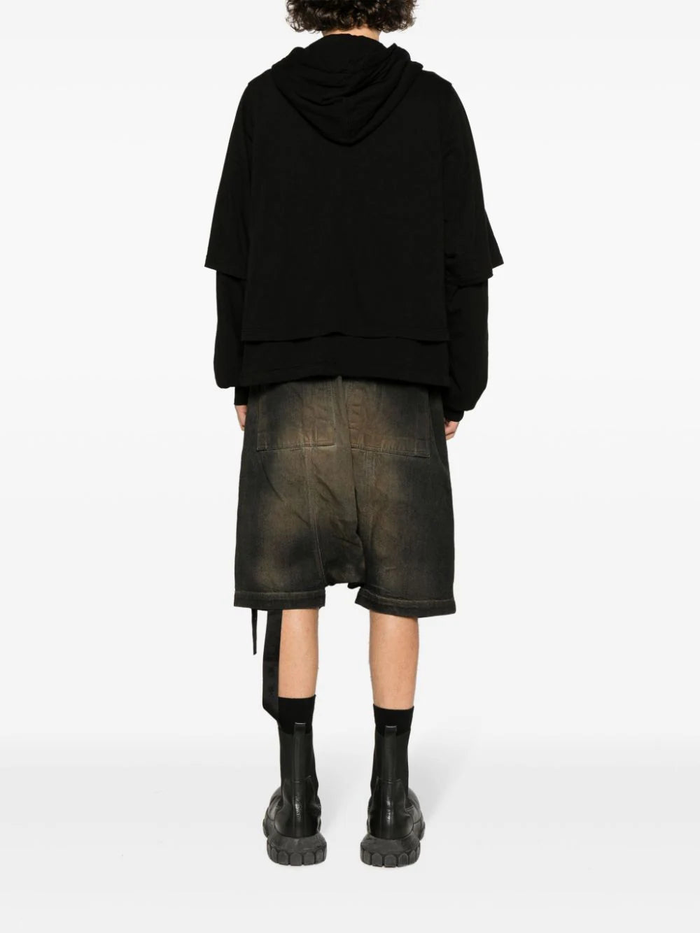 Rick Owens DRKSHDW Zipped hustler hoodie Offerta San Valentino