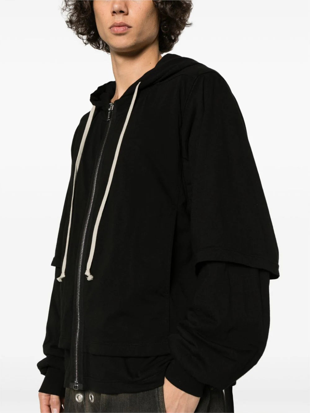 Rick Owens DRKSHDW Zipped hustler hoodie Offerta San Valentino