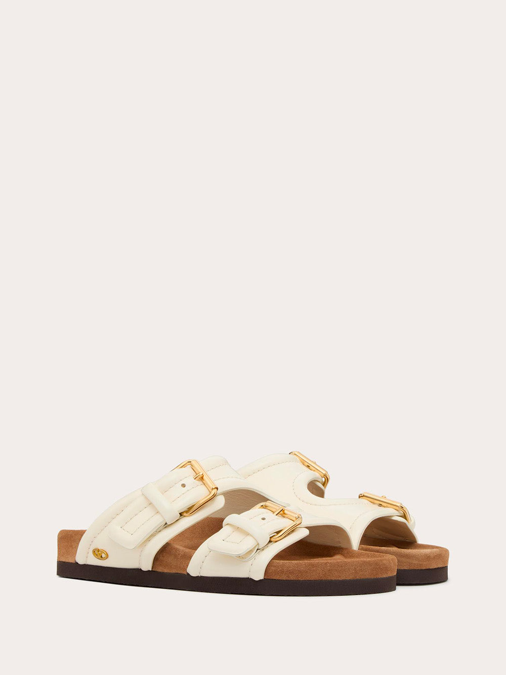 Valentino Garavani 30 mm calfskin fussfriend slide sandal Liquidazione
