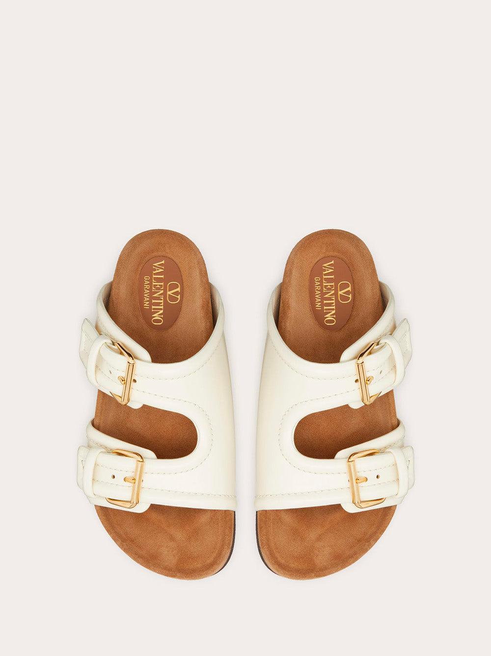 Valentino Garavani 30 mm calfskin fussfriend slide sandal Liquidazione