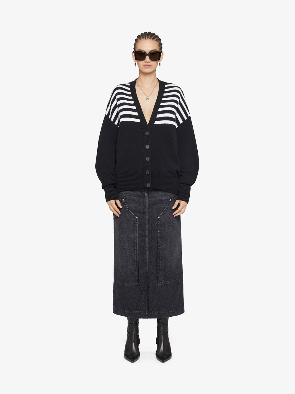 Givenchy 4g cardigan with stripes Sconti VIP