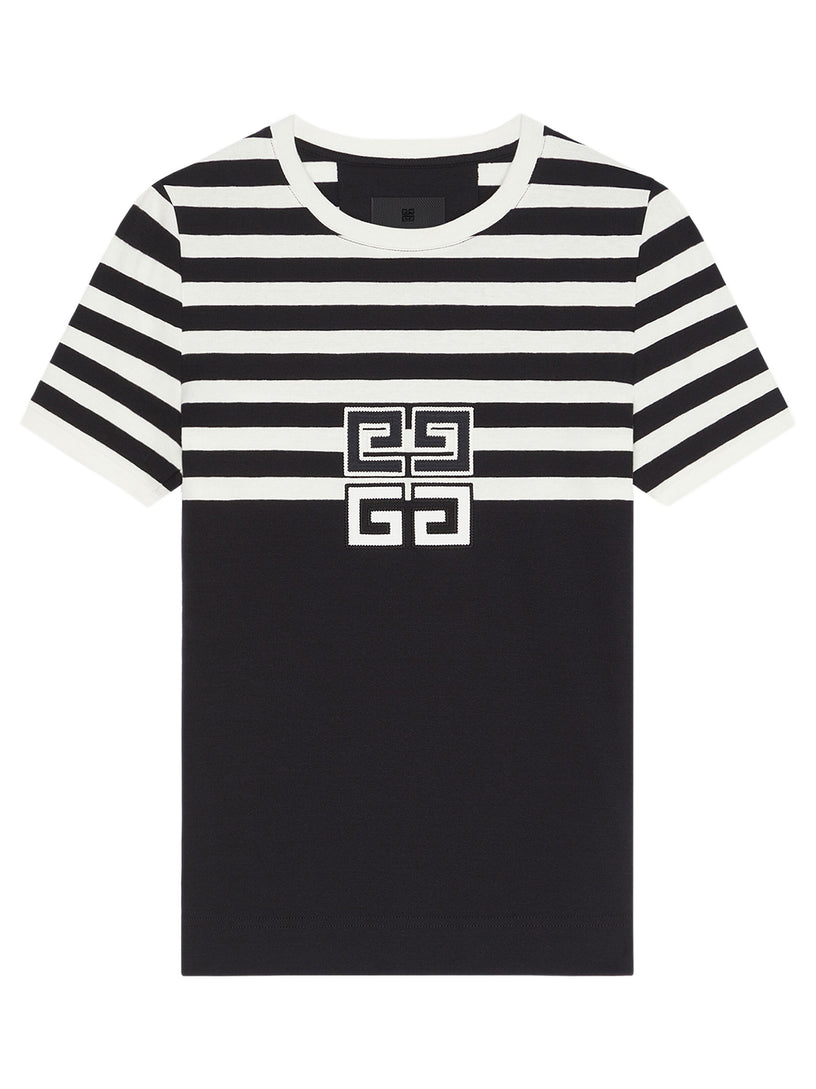 Givenchy 4g slim fit t-shirt with stripes Fino al 50% di sconto