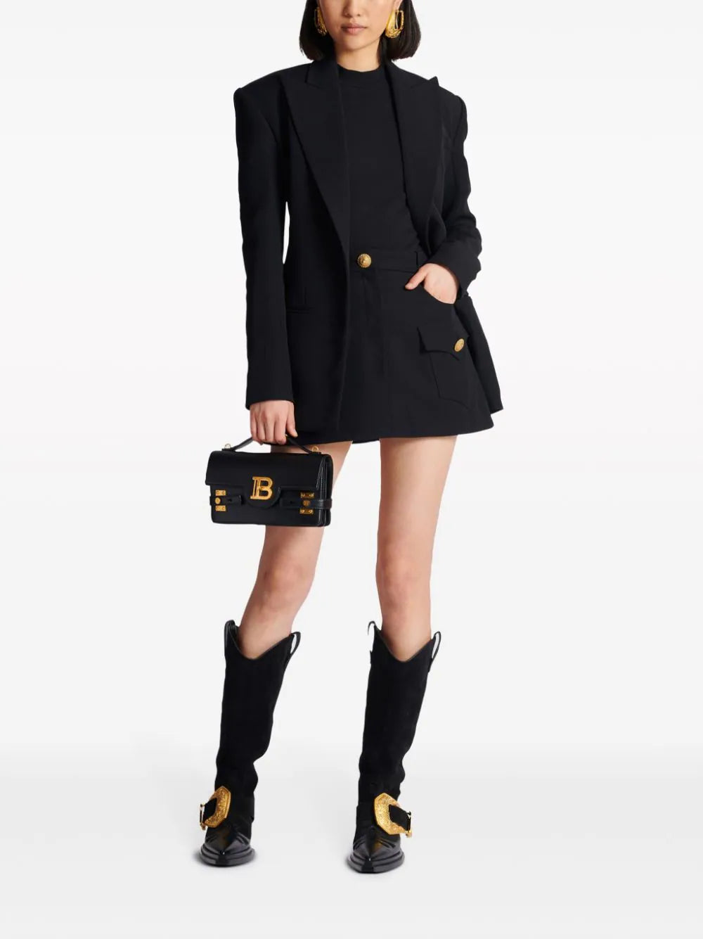 BALMAIN 6-button jersey t-shirt Duty-free