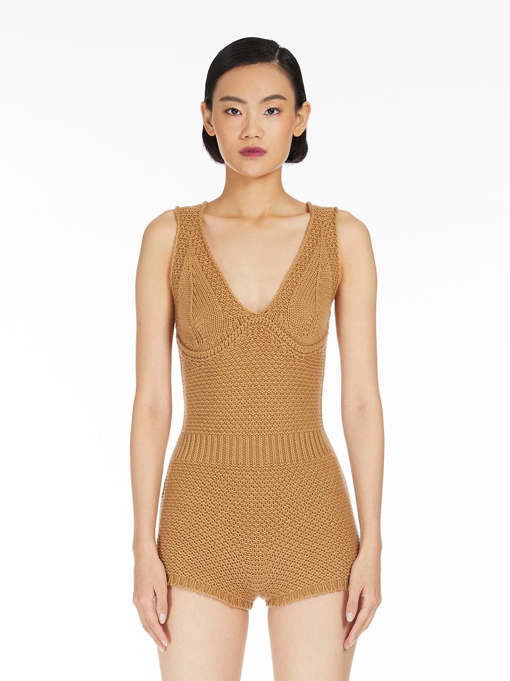 Max Mara Abavo1234 bodycon knit jumpsuit Italy
