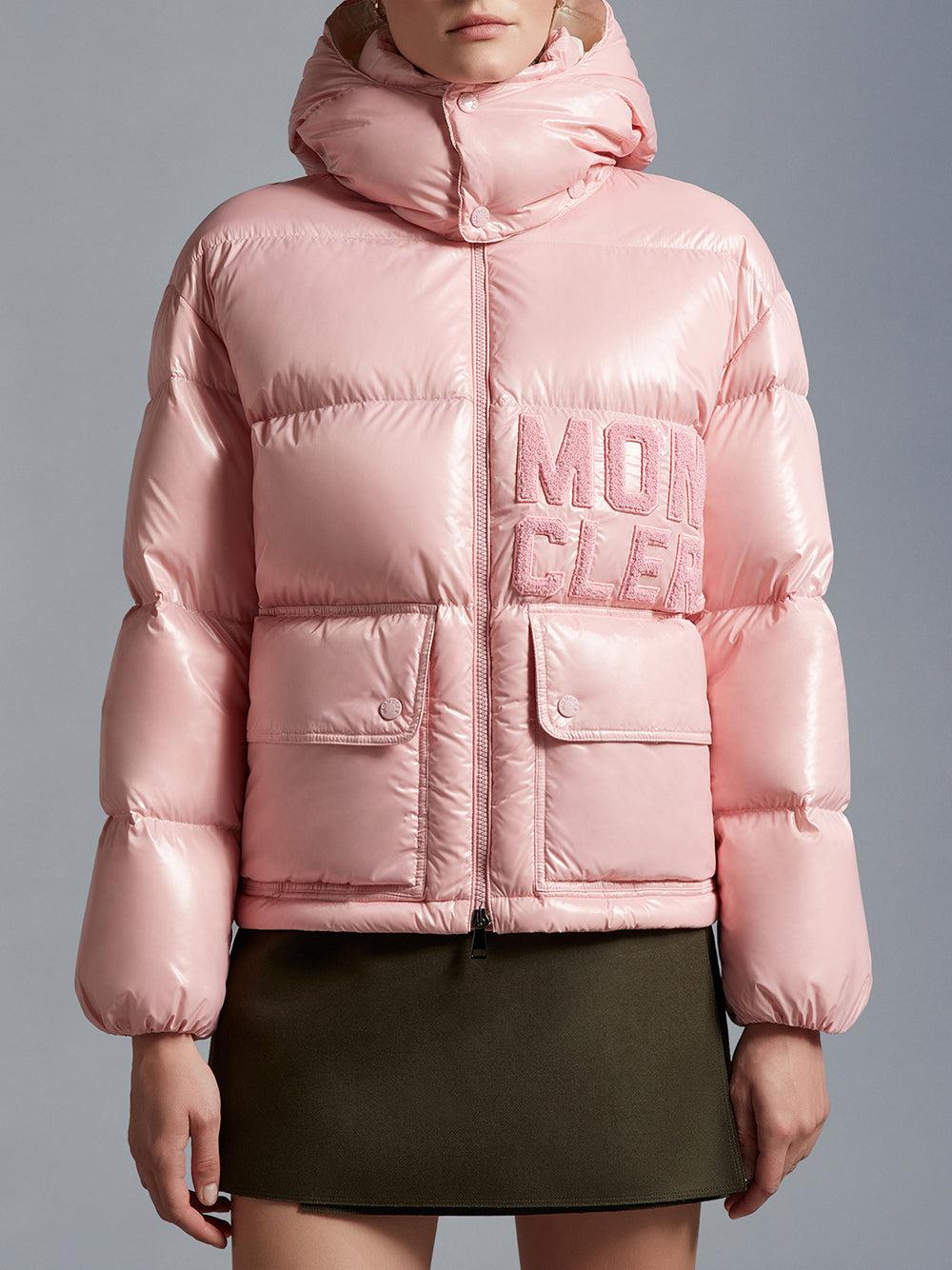MONCLER Abbaye short down jacket Qualità