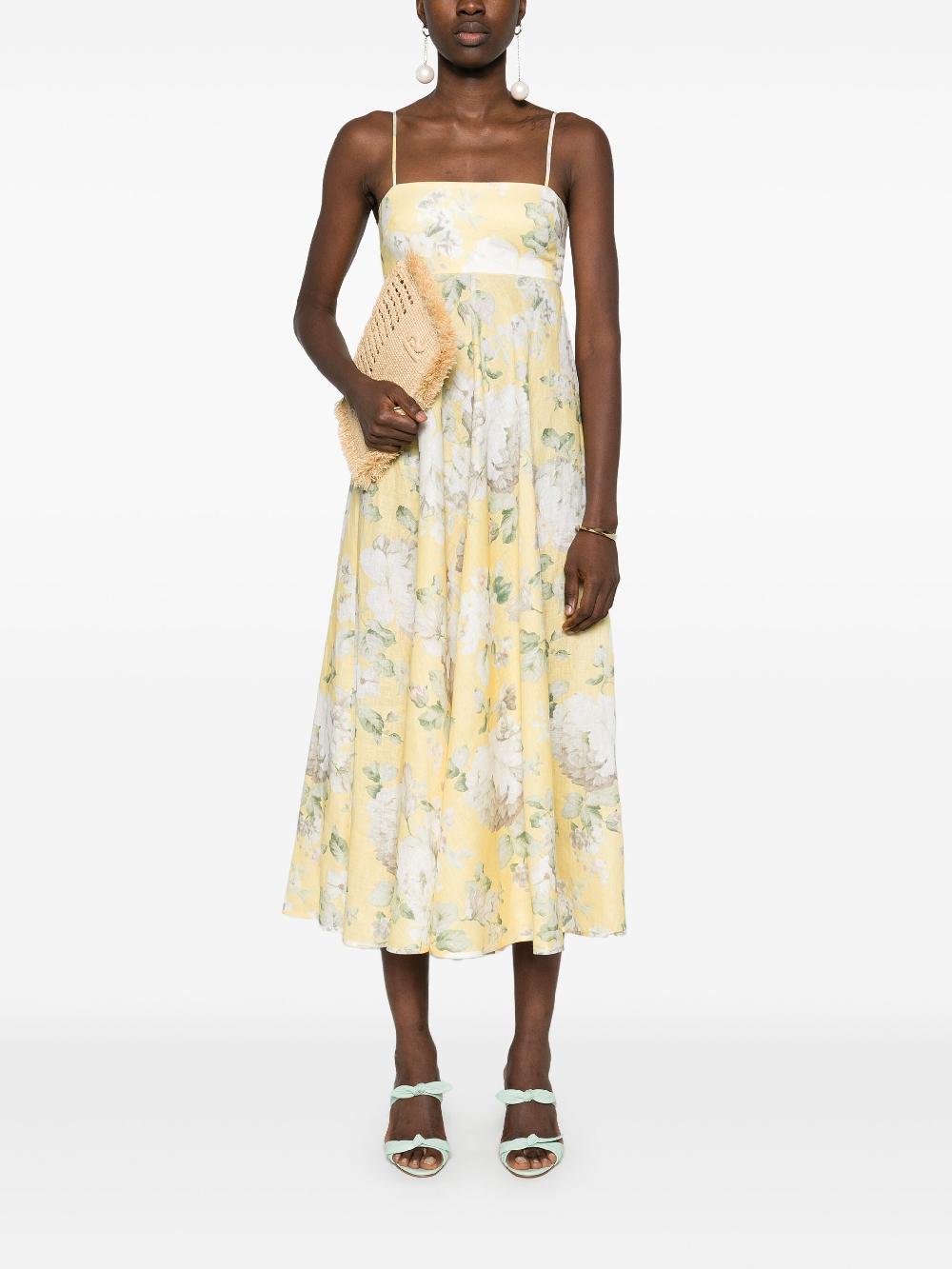ZIMMERMANN Acacia midi dress Consegna Veloce