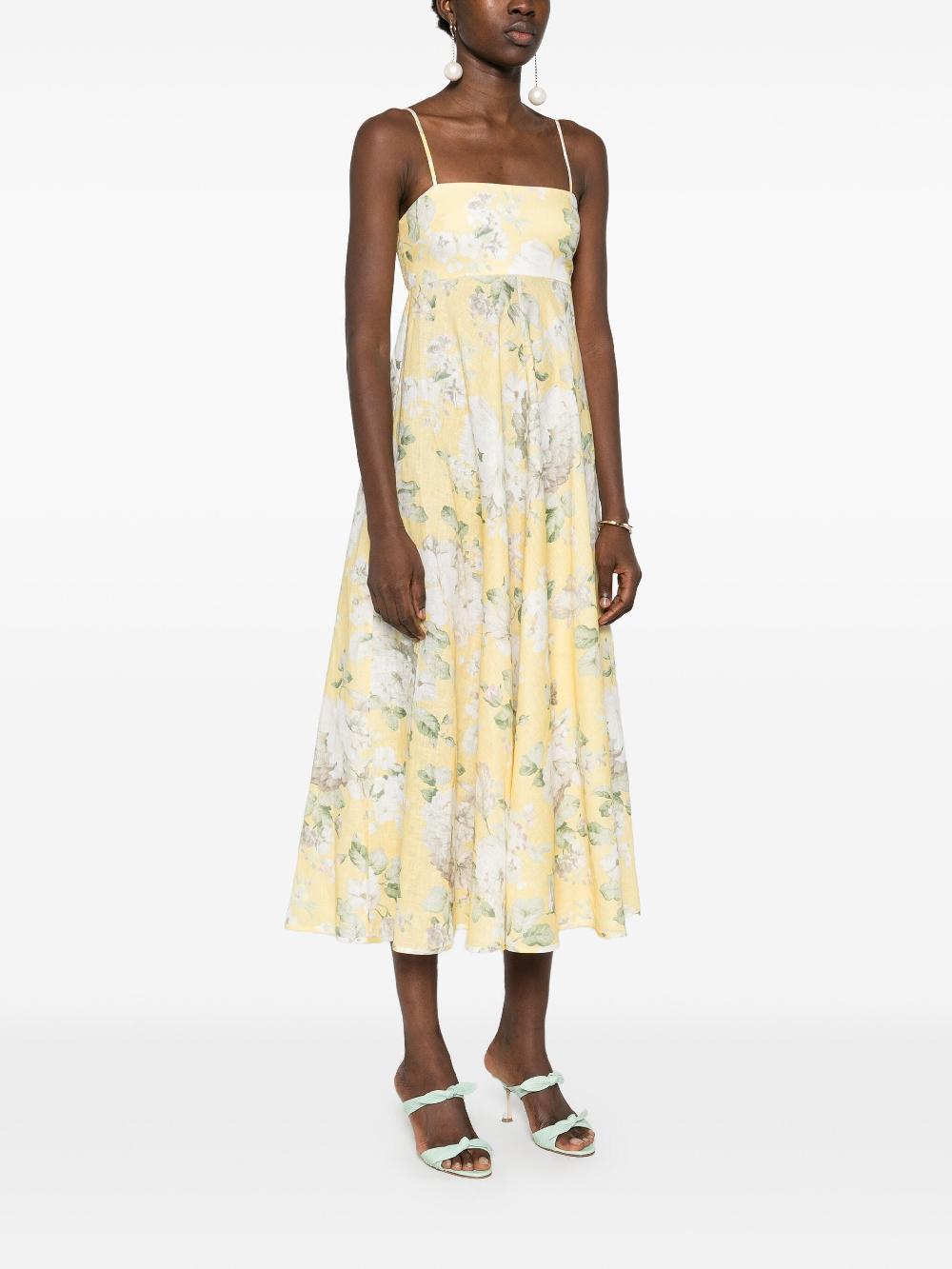 ZIMMERMANN Acacia midi dress Consegna Veloce