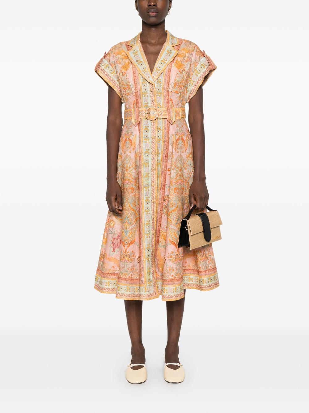 ZIMMERMANN Acacia midi shirt dress Promozione Limitata
