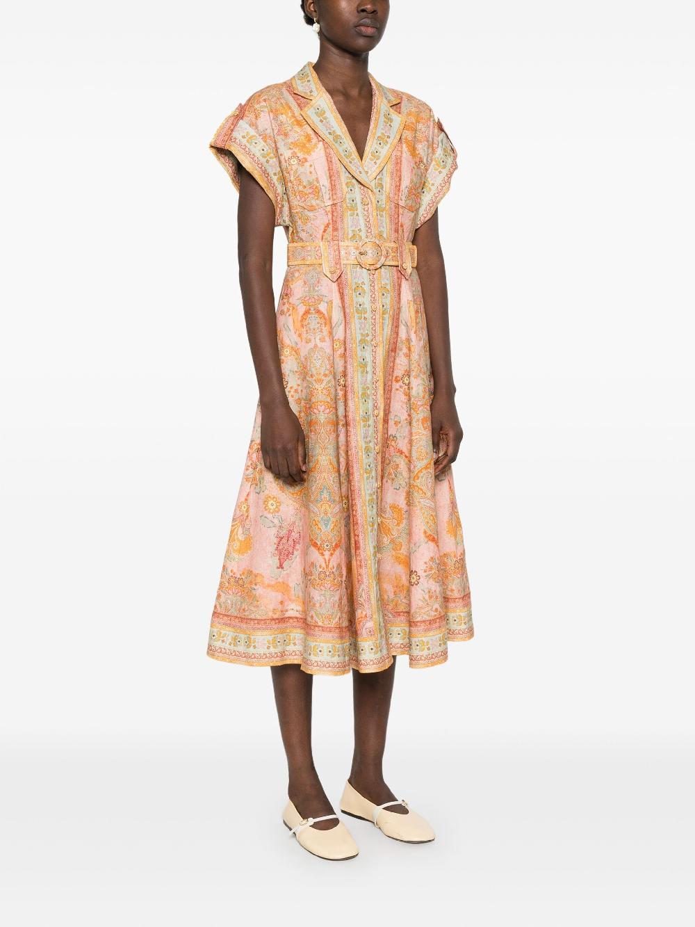 ZIMMERMANN Acacia midi shirt dress Promozione Limitata