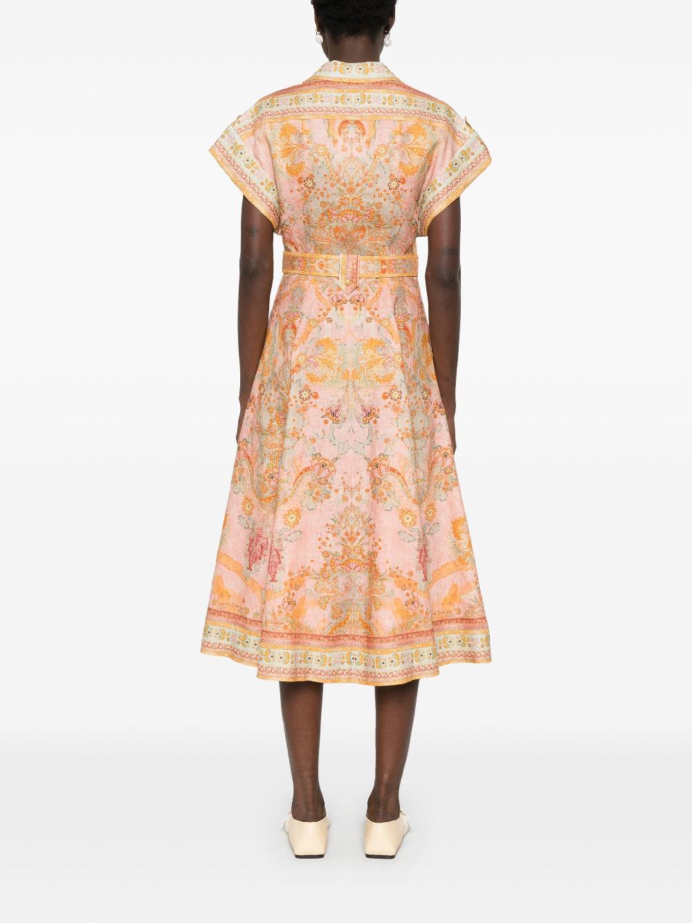 ZIMMERMANN Acacia midi shirt dress Promozione Limitata