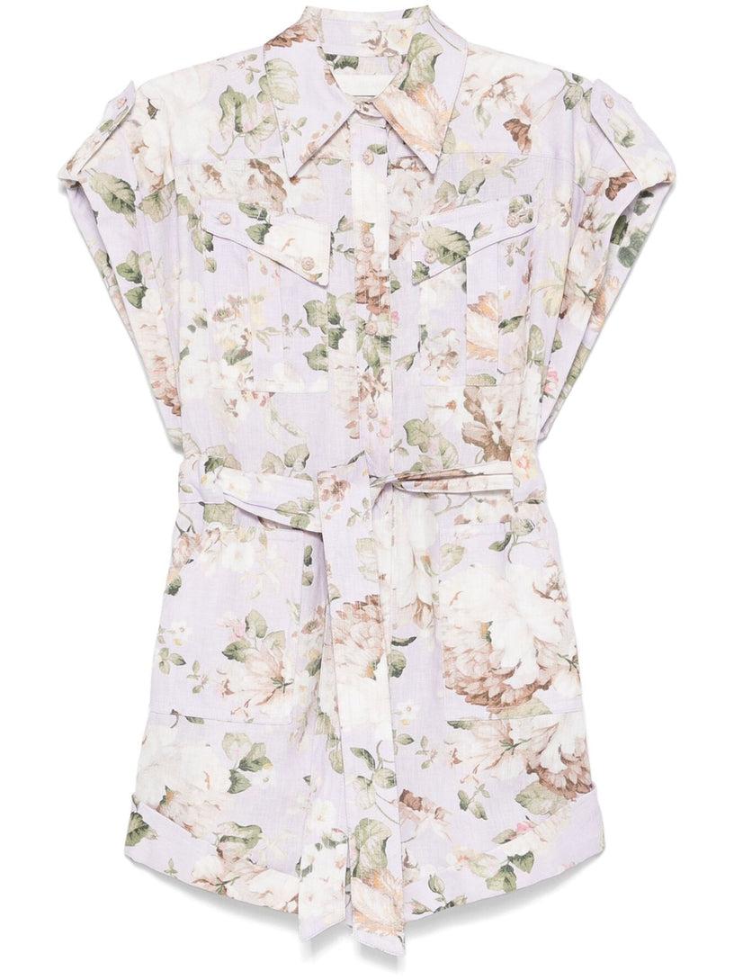 ZIMMERMANN Acacia pocket playsuit Fino Al -60%