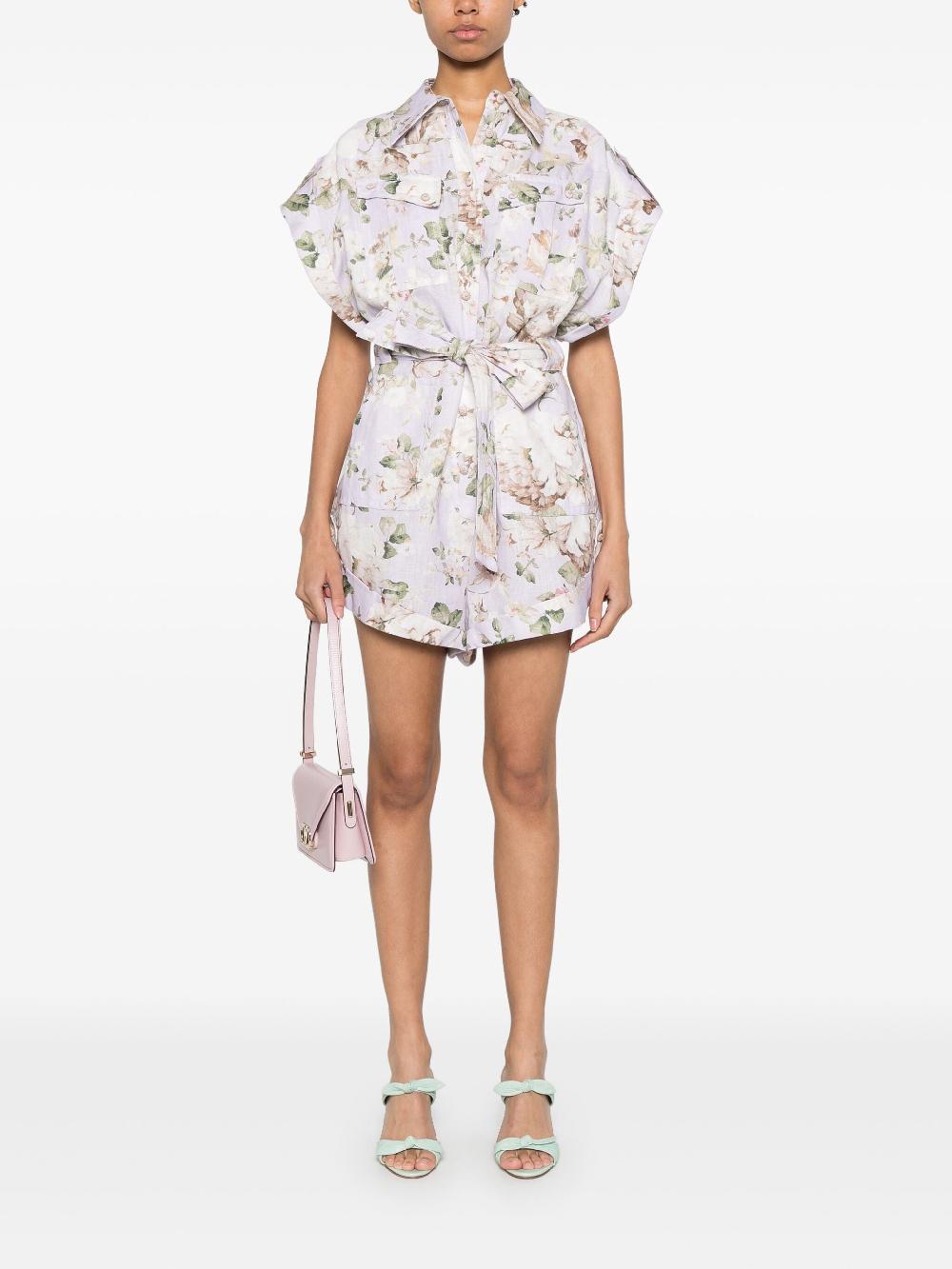 ZIMMERMANN Acacia pocket playsuit Fino Al -60%