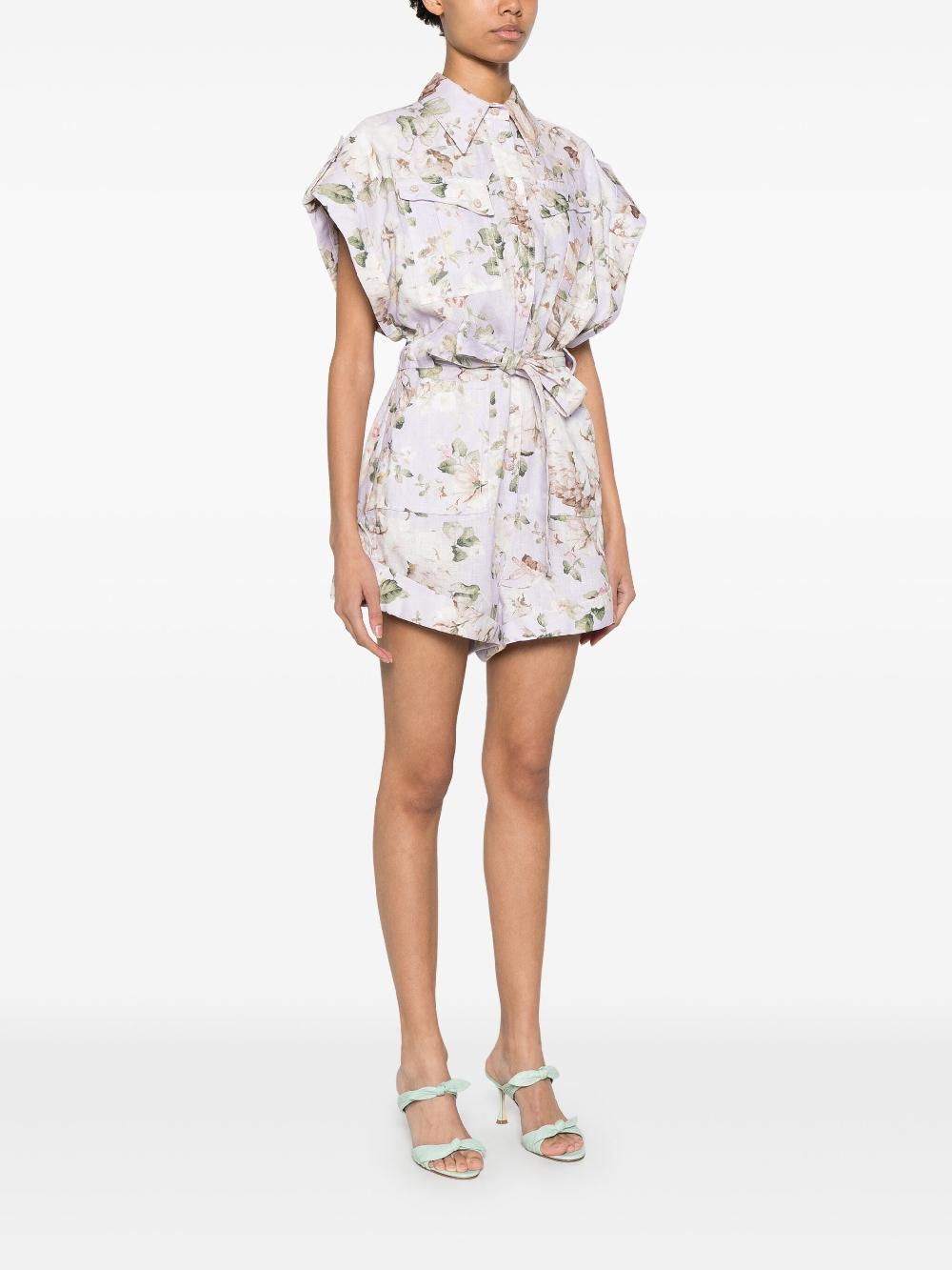 ZIMMERMANN Acacia pocket playsuit Fino Al -60%