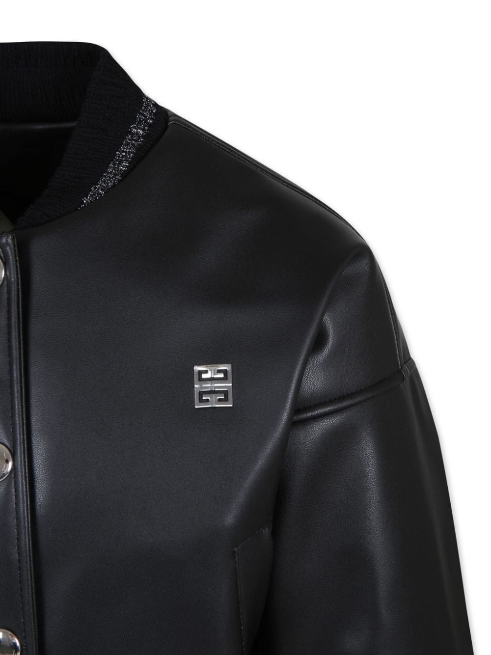 Givenchy Kids 4g-plaque faux-leather jacket Convenienza