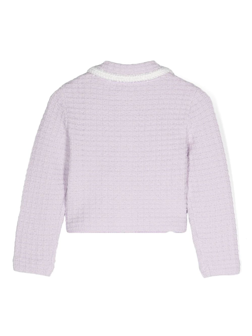 SELF PORTRAIT Kids Lilac knit cardigan Shopping online