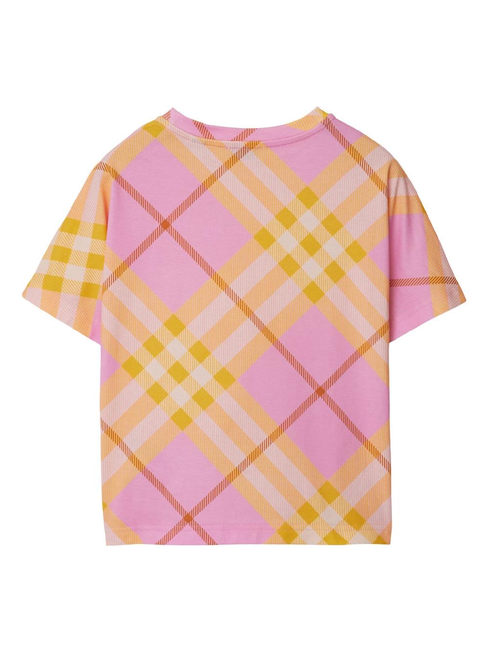 Burberry Kids Check cotton t-shirt Cyber Monday