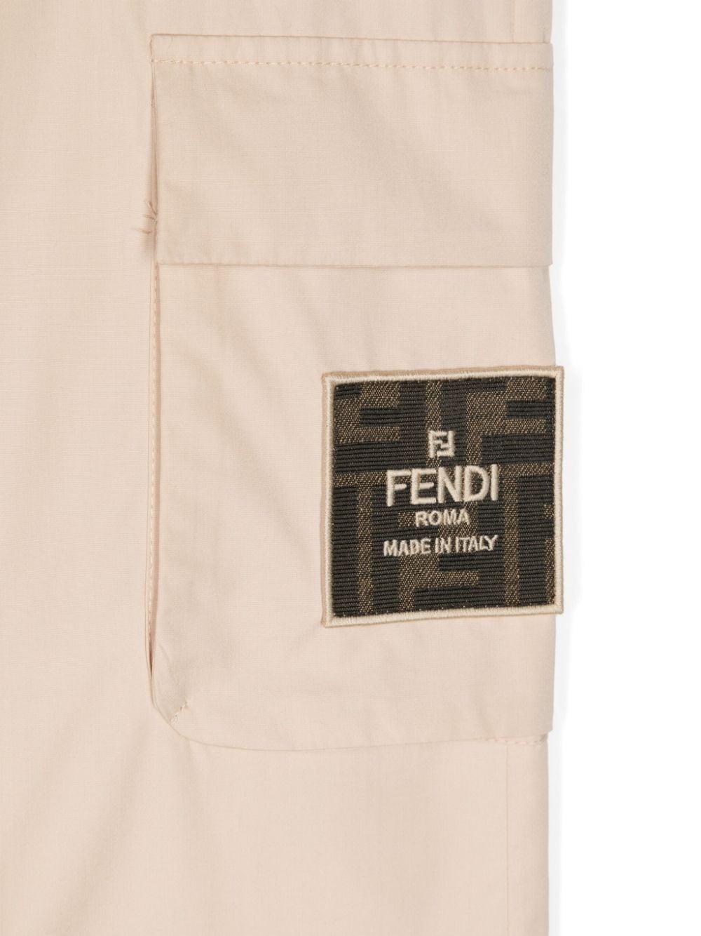 FENDI Kids Poplin trousers Offerta San Valentino